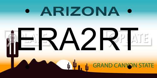 ERA2RT Arizona License Plate
