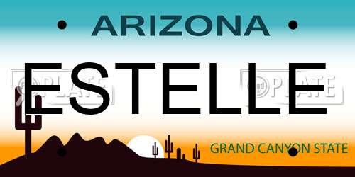 ESTELLE Arizona License Plate