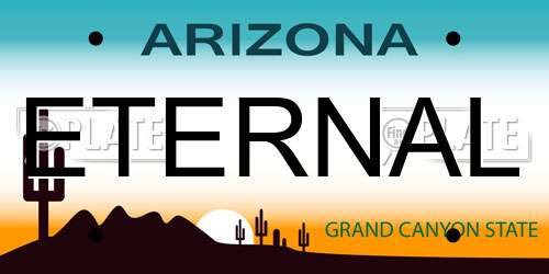 ETERNAL Arizona License Plate