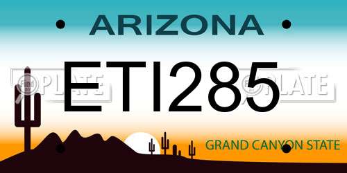 ETI285 Arizona License Plate