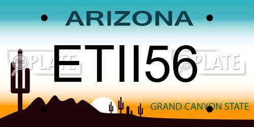 ETII56 Arizona License Plate