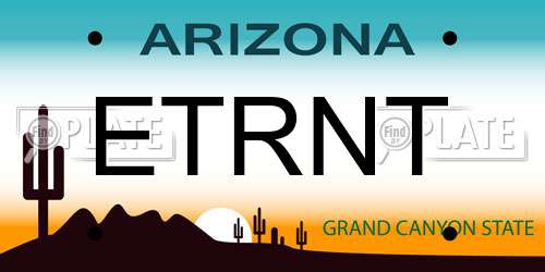 ETRNT Arizona License Plate