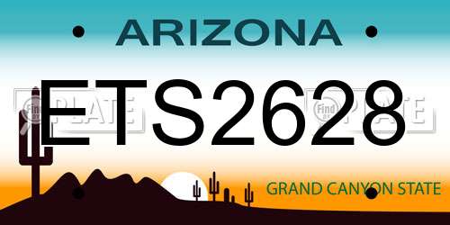 ETS2628 Arizona License Plate