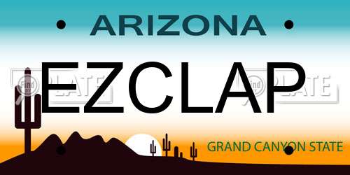 EZCLAP Arizona License Plate