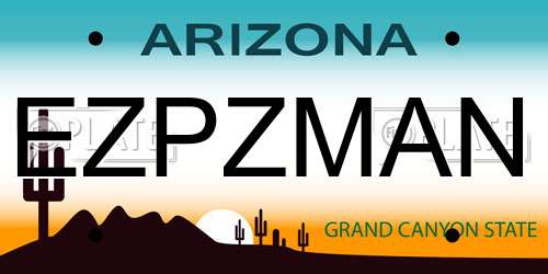 EZPZMAN Arizona License Plate