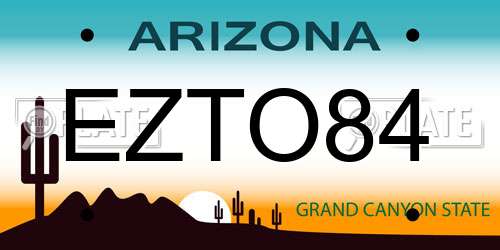 EZTO84 Arizona License Plate