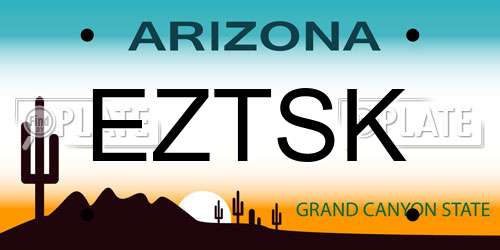 EZTSK Arizona License Plate