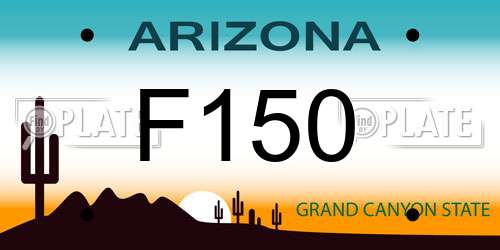 F150 Arizona License Plate