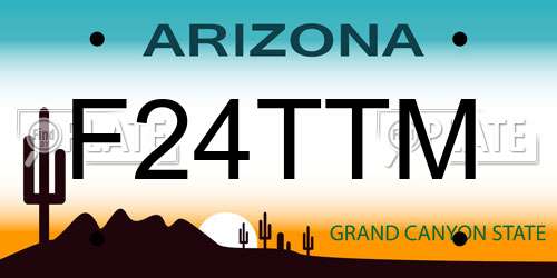 F24TTM Arizona License Plate
