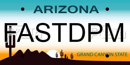 FASTDPM Arizona License Plate