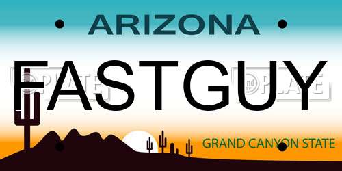 FASTGUY Arizona License Plate