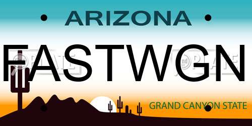 FASTWGN Arizona License Plate