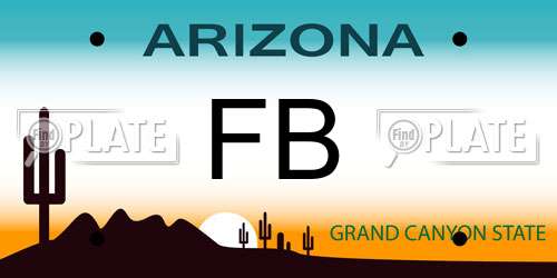 FB Arizona License Plate