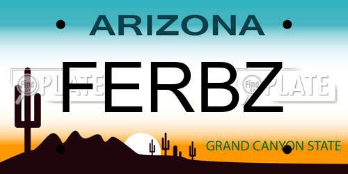 FERBZ Arizona License Plate