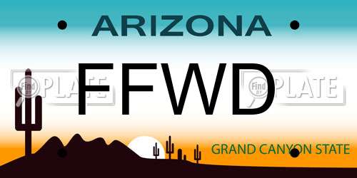 FFWD Arizona License Plate