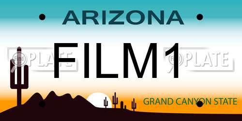 FILM1 Arizona License Plate