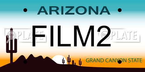 FILM2 Arizona License Plate