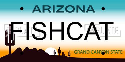 FISHCAT Arizona License Plate