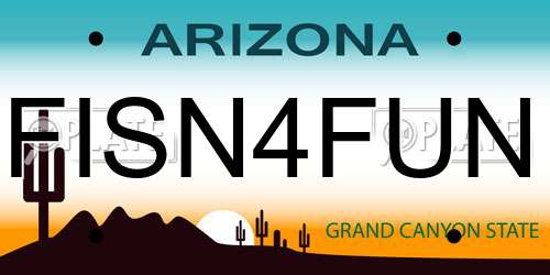 FISN4FUN Arizona License Plate