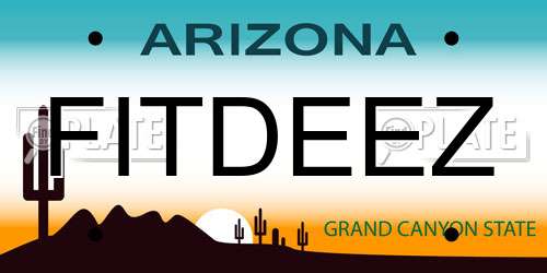 FITDEEZ Arizona License Plate