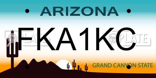FKA1KC Arizona License Plate