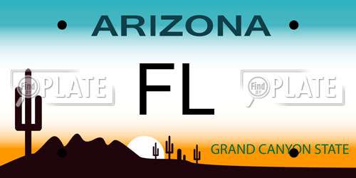 FL Arizona License Plate