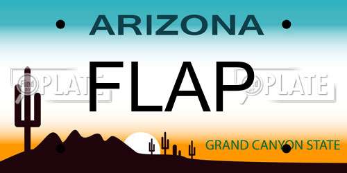 FLAP Arizona License Plate