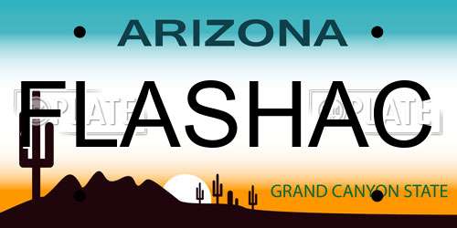 FLASHAC Arizona License Plate