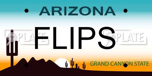 FLIPS Arizona License Plate