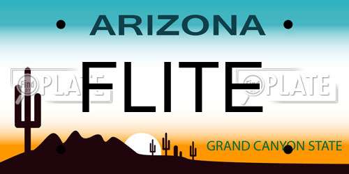 FLITE Arizona License Plate