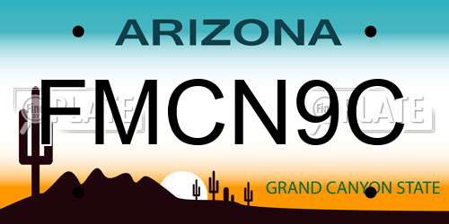FMCN9C Arizona License Plate