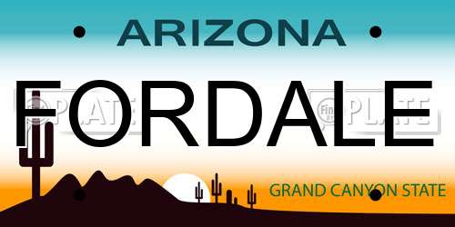 FORDALE Arizona License Plate