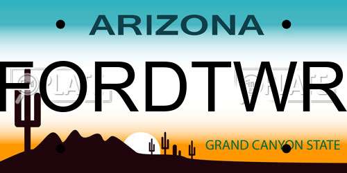 FORDTWR Arizona License Plate