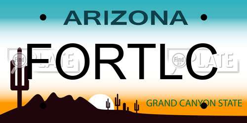 FORTLC Arizona License Plate