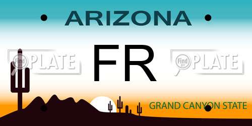 FR Arizona License Plate