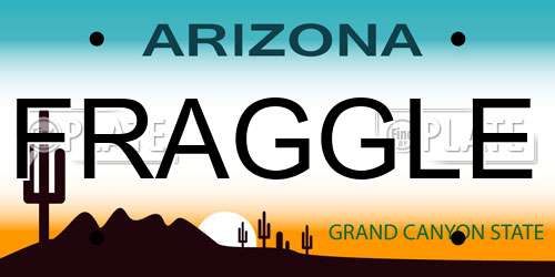 FRAGGLE Arizona License Plate