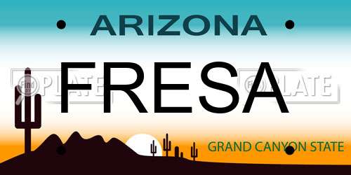 FRESA Arizona License Plate