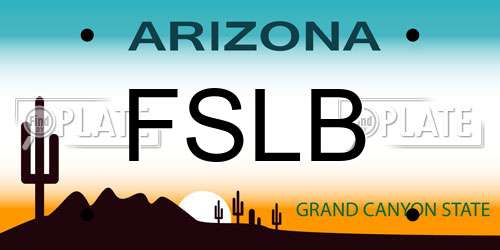 FSLB Arizona License Plate