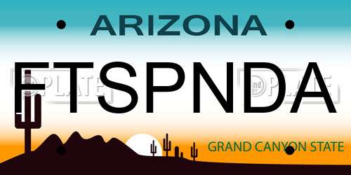 FTSPNDA Arizona License Plate