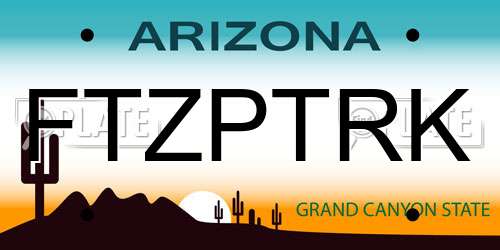 FTZPTRK Arizona License Plate