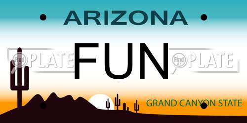 FUN Arizona License Plate