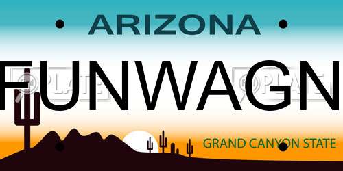 FUNWAGN Arizona License Plate