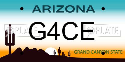 G4CE Arizona License Plate