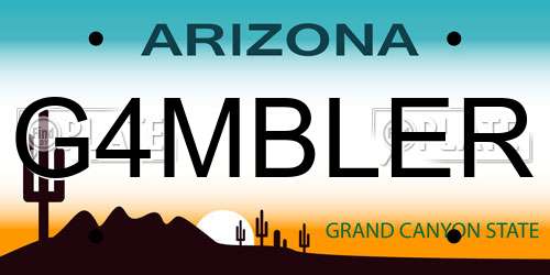 G4MBLER Arizona License Plate
