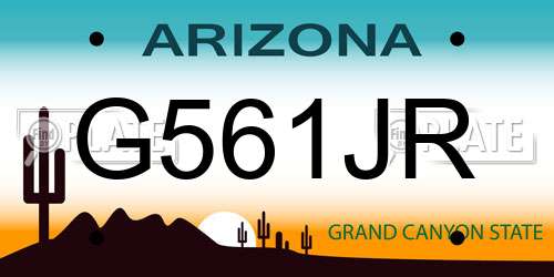 G561JR Arizona License Plate