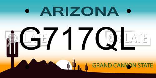 G717QL Arizona License Plate