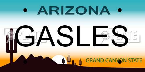 GASLES Arizona License Plate