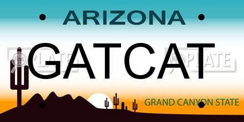 GATCAT Arizona License Plate