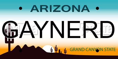 GAYNERD Arizona License Plate