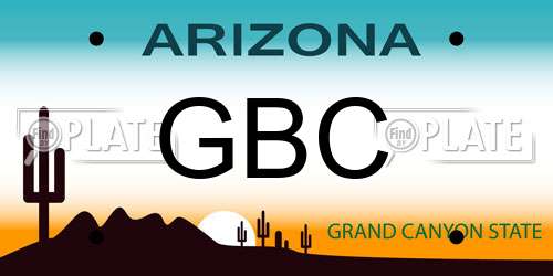 GBC Arizona License Plate